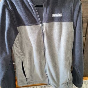 Men’s Black / Grey Columbia fleece full zip